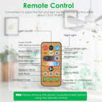 Socket Fan Light with Remote, Dimmable LED Ceiling Fan 12W