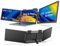 UPERFECT 14 Inch Triple Portable Monitor, Laptop Screen Extender