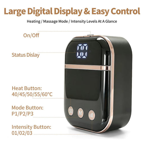 Cordless Air Compression Foot Massager with Heat, Ankle Boots