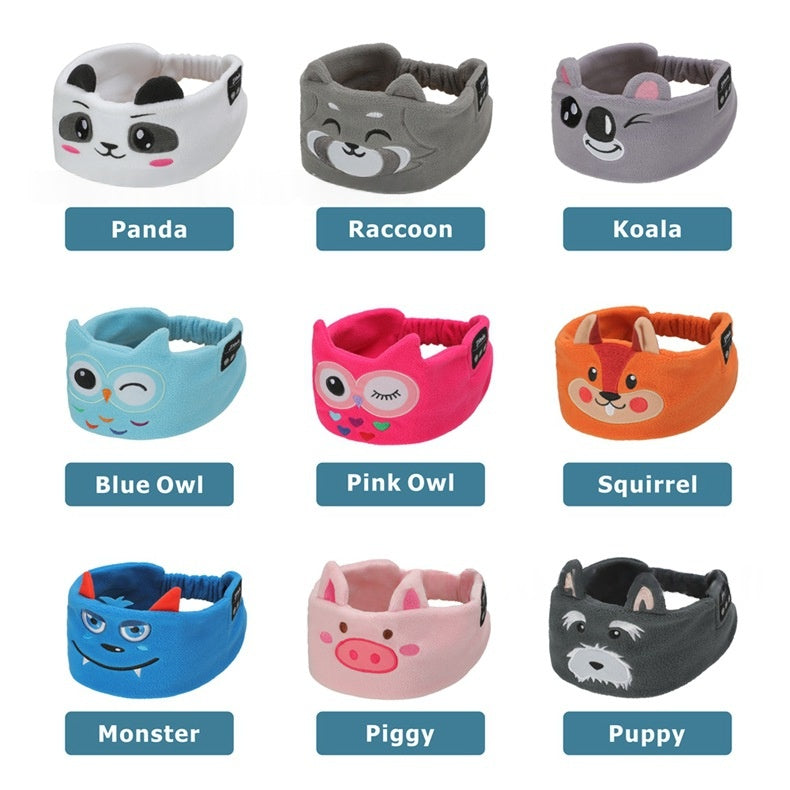 Bluetooth Sleep Headband Headphones, Cute Animal Designs