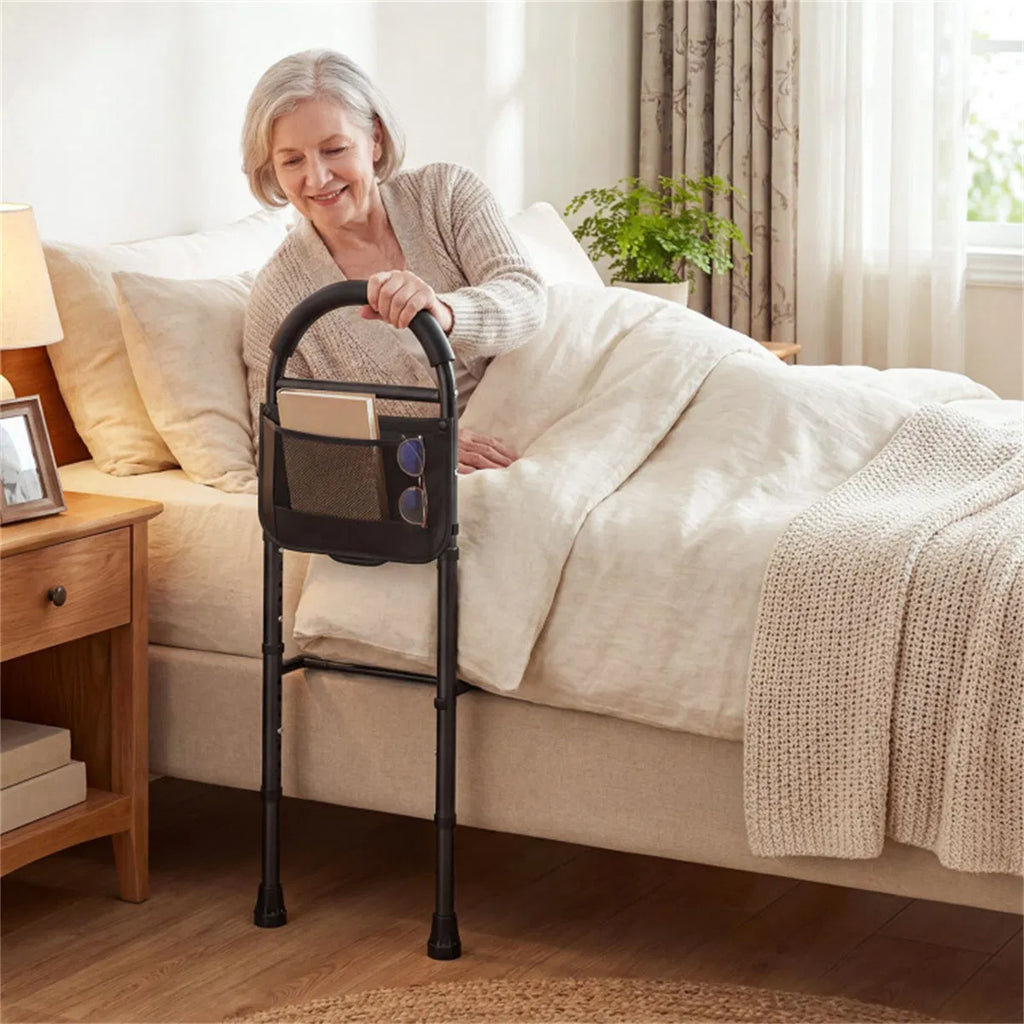Height Adjustable Bed Assist Rail for Elderly Adults