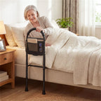 Height Adjustable Bed Assist Rail for Elderly Adults