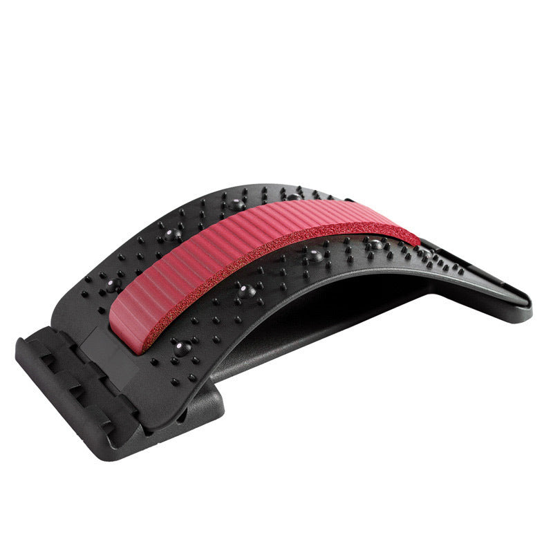 Adjustable Back Stretcher, Lumbar Back Cracker & Massager