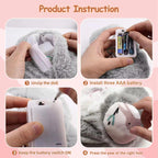 Breathing Bunny Plush, Soothing Sensory Toy with Music