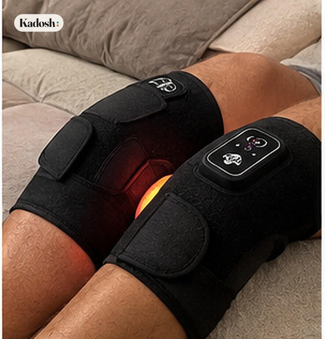 Heated Knee Massager with Vibration, 3-in-1 Knee Elbow Shoulder
