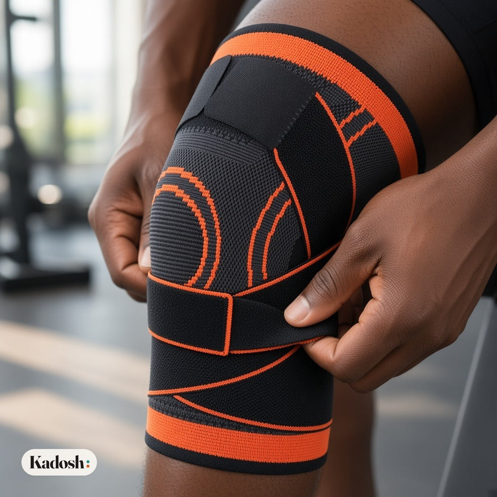 Adjustable Knee Support Wrap with Compression Straps, Unisex