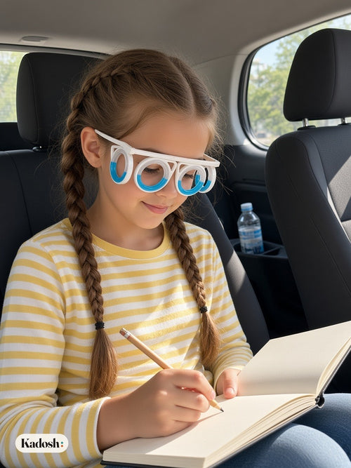 Anti-Motion Sickness Glasses for Car, Boat, and Plane