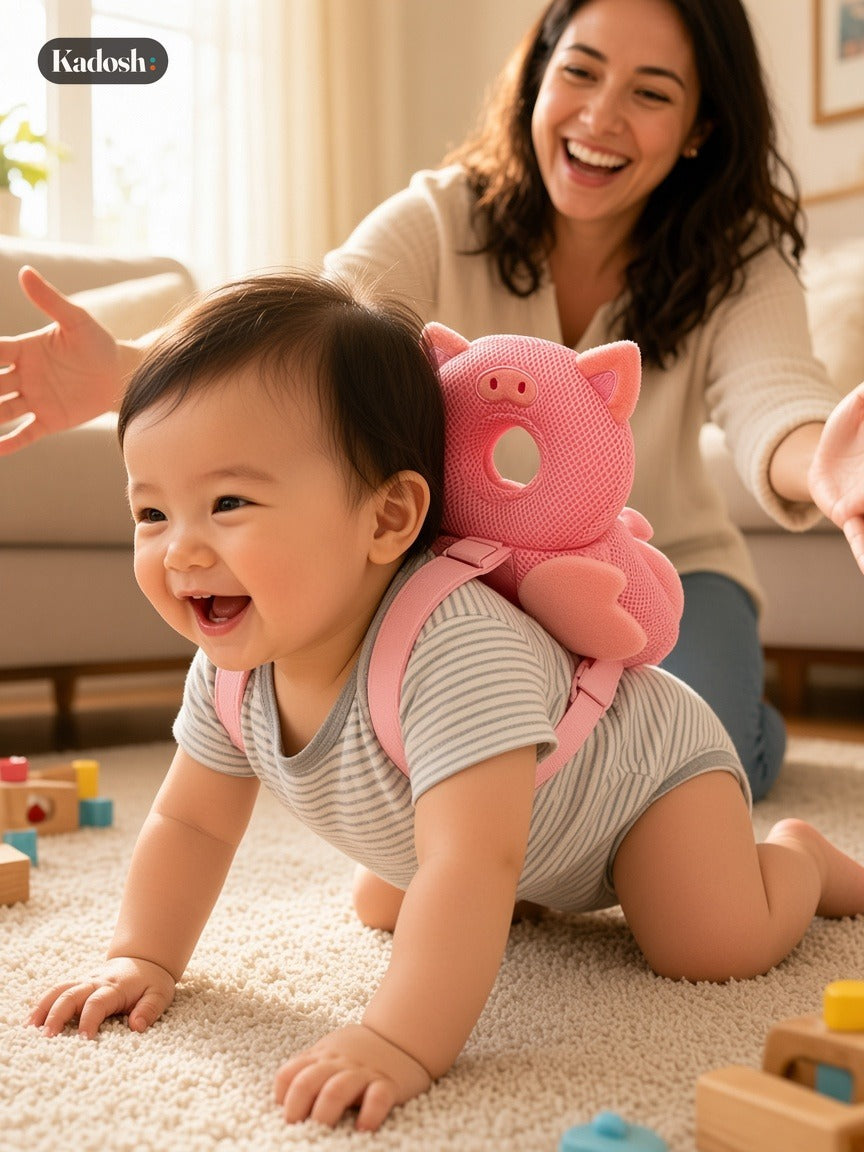 Baby Head Protector Cushion with Cute Angel Wings