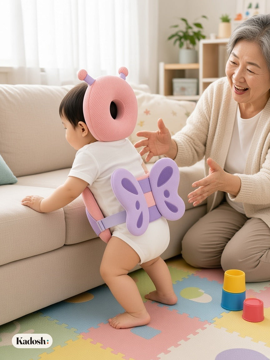 Baby Head Protector Cushion with Cute Angel Wings