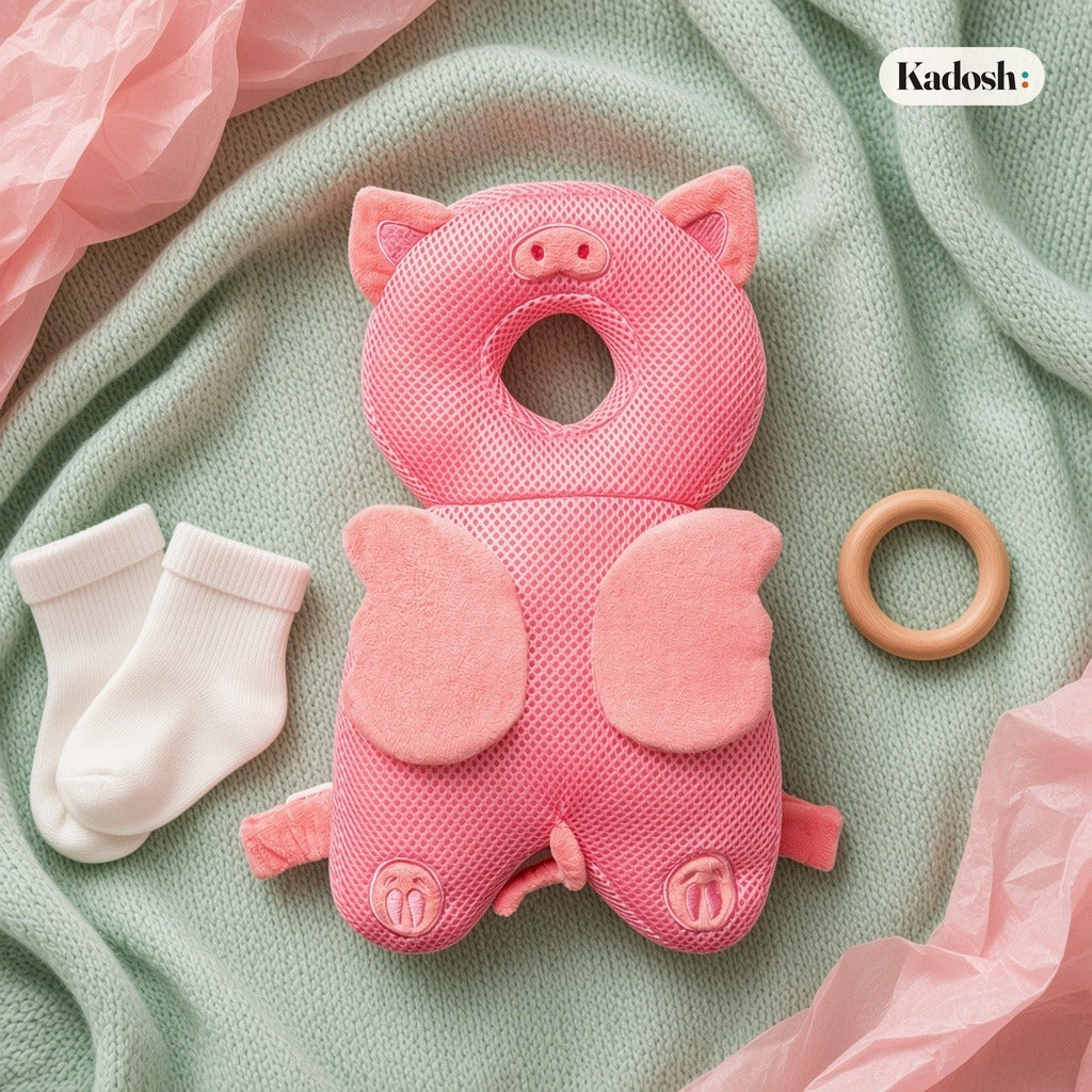 Baby Head Protector Cushion with Cute Angel Wings