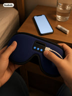 Bluetooth Sleep Mask with Built-in Speakers, Blackout