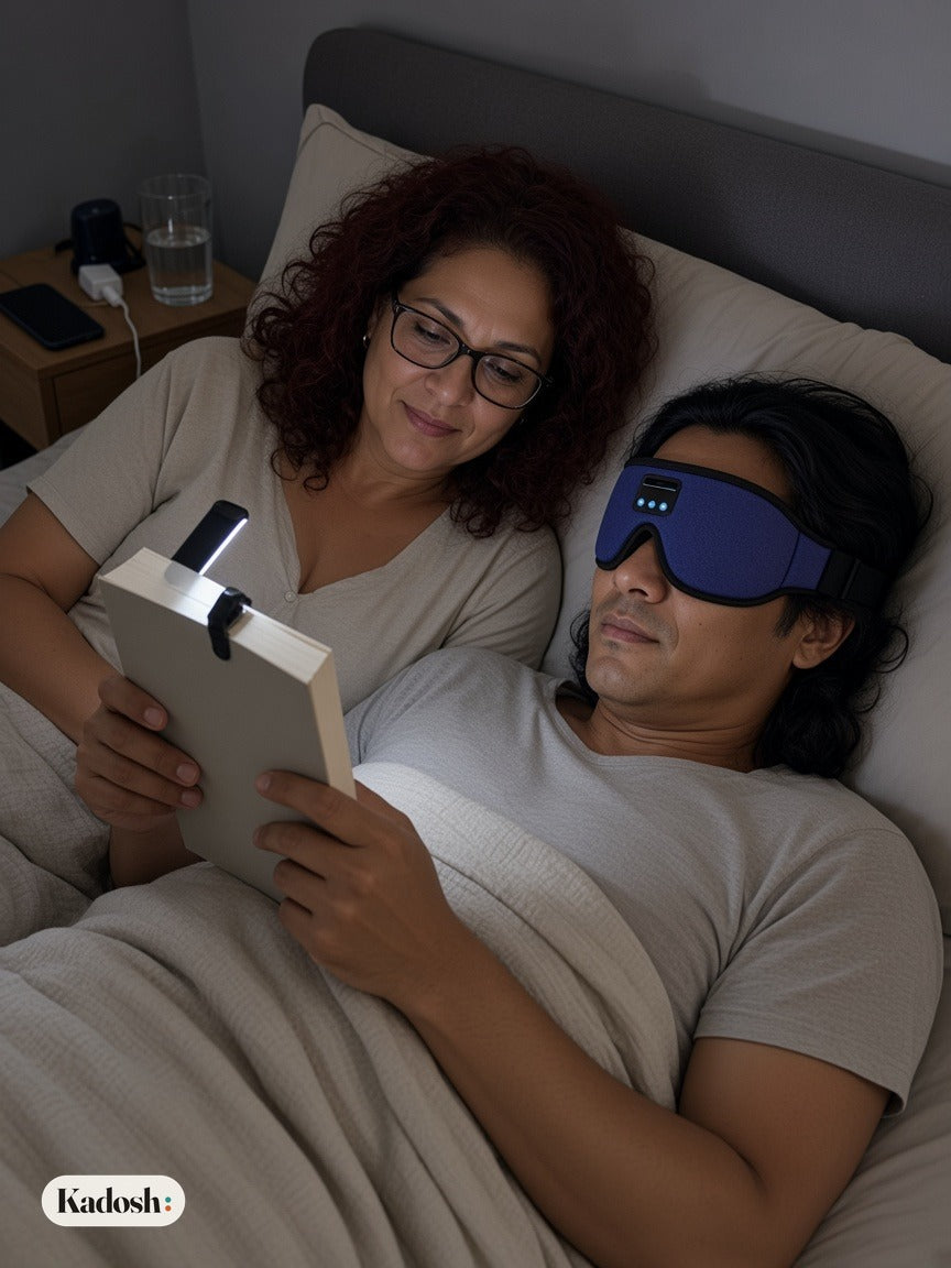 Bluetooth Sleep Mask with Built-in Speakers, Blackout