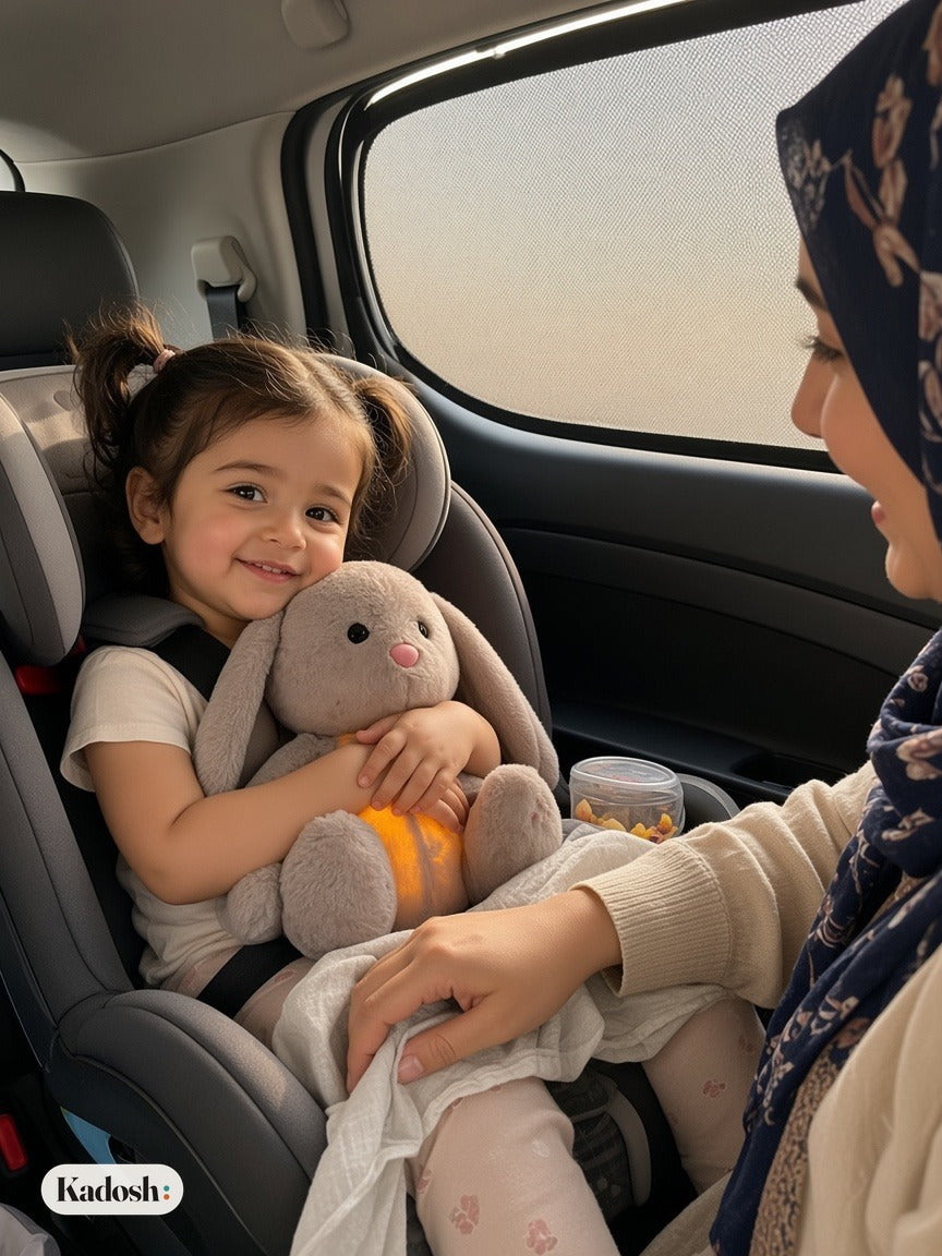 Breathing Bunny Plush, Soothing Sensory Toy with Music