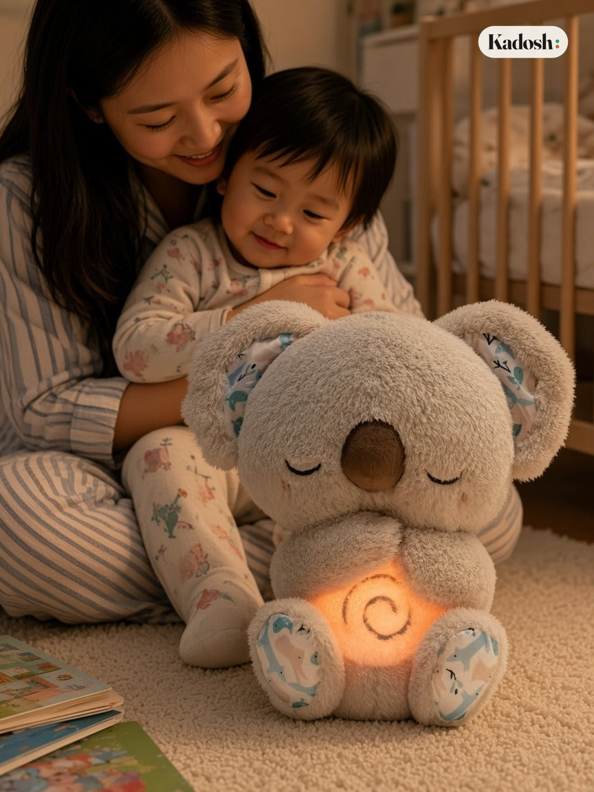 Breathing Lamb Plush Toy with Soothing Sleep Music