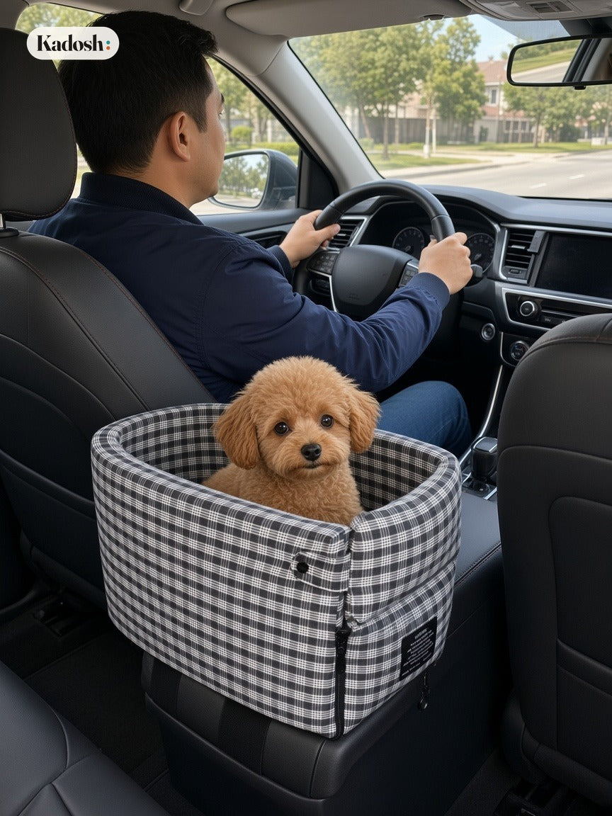 Car Armrest Pet Seat for Small Cats and Dogs, Nonslip