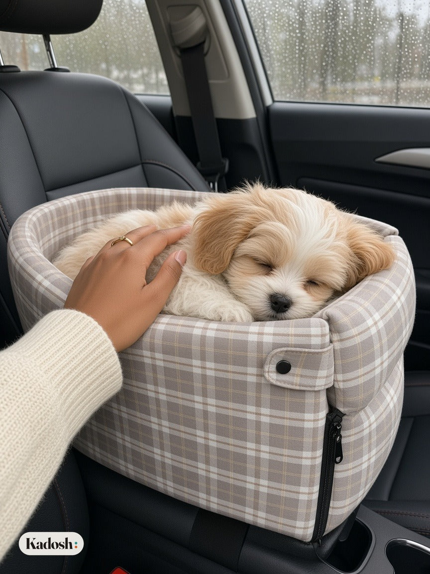 Car Armrest Pet Seat for Small Cats and Dogs, Nonslip