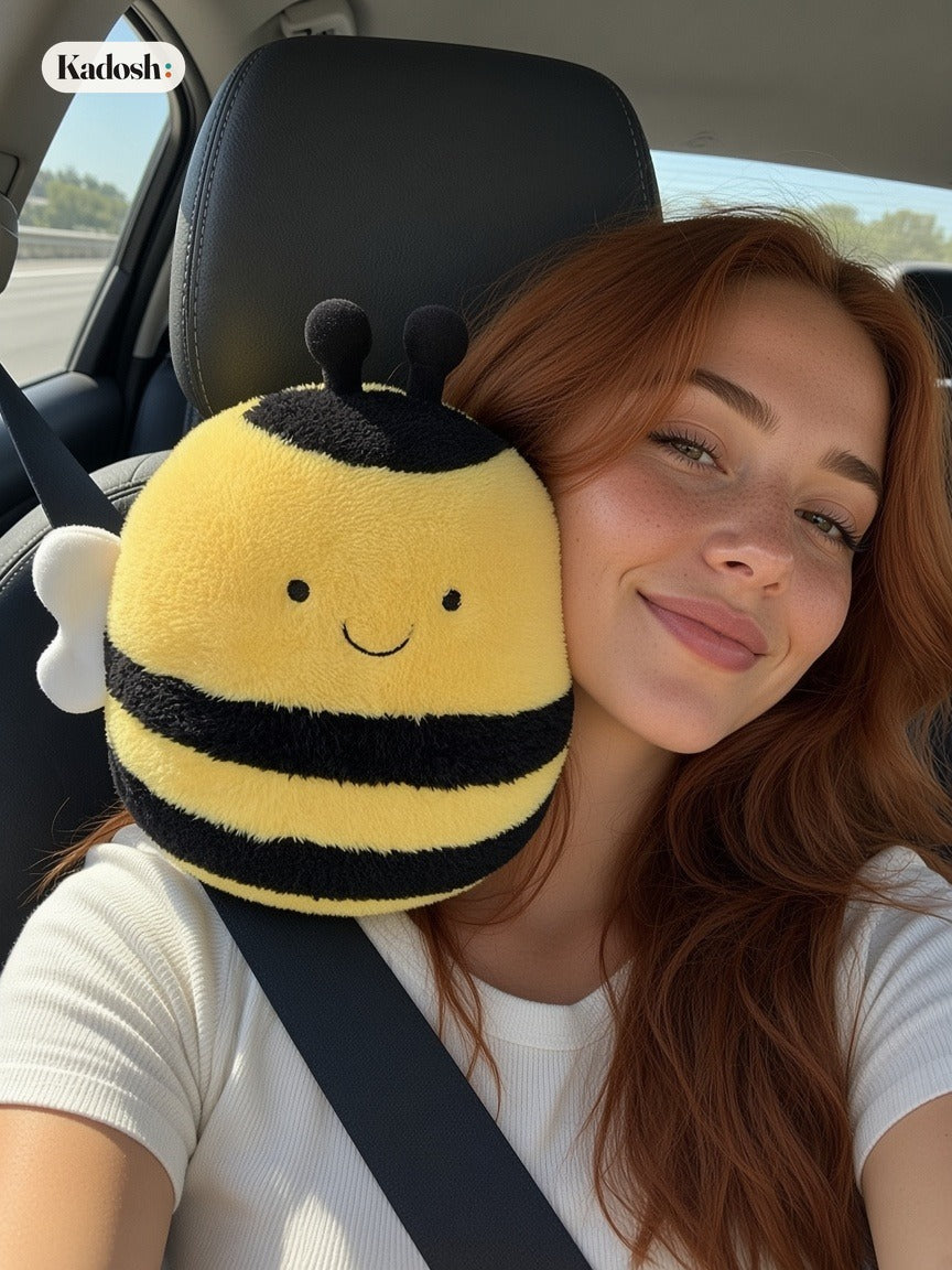 Car Neck Pillow and Seat Belt Shoulder Pad for Road Trips