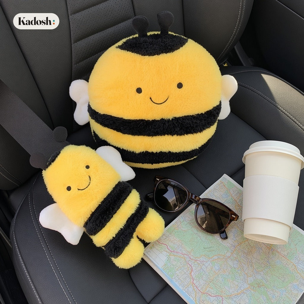 Car Neck Pillow and Seat Belt Shoulder Pad for Road Trips