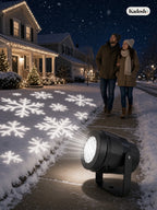 Christmas Projector Light, Rotating Snowflake LED Outdoor Decor