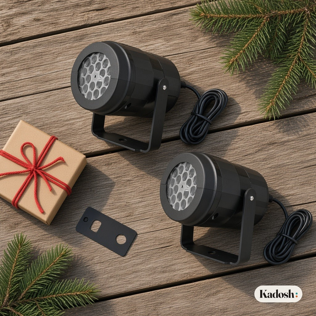 Christmas Projector Light, Rotating Snowflake LED Outdoor Decor