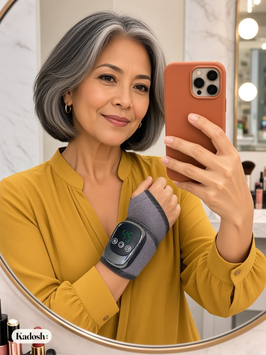 Cordless Heated Wrist Wrap with Vibration, Rechargeable