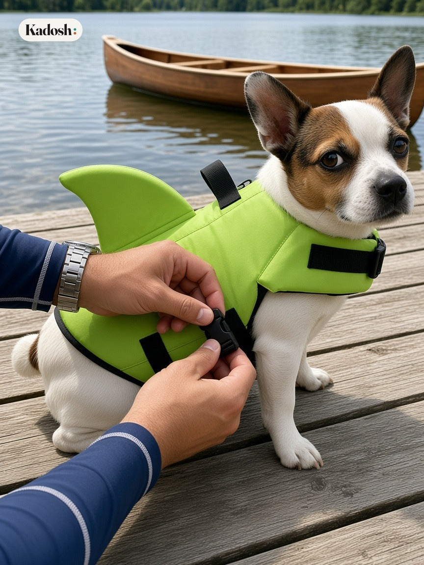Dog Life Vest, Cute Shark Pet Life Jacket for Swimming