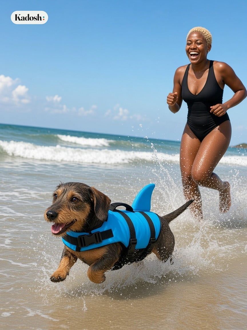 Dog Life Vest, Cute Shark Pet Life Jacket for Swimming