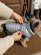 Dog Winter Jacket with Full Zipper, Warm Puppy Coat
