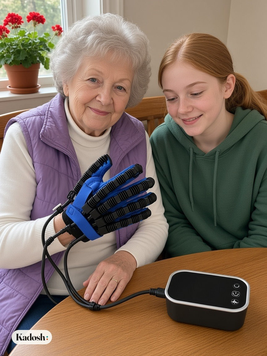 Finger Rehabilitation Exerciser Glove for Left or Right Hand