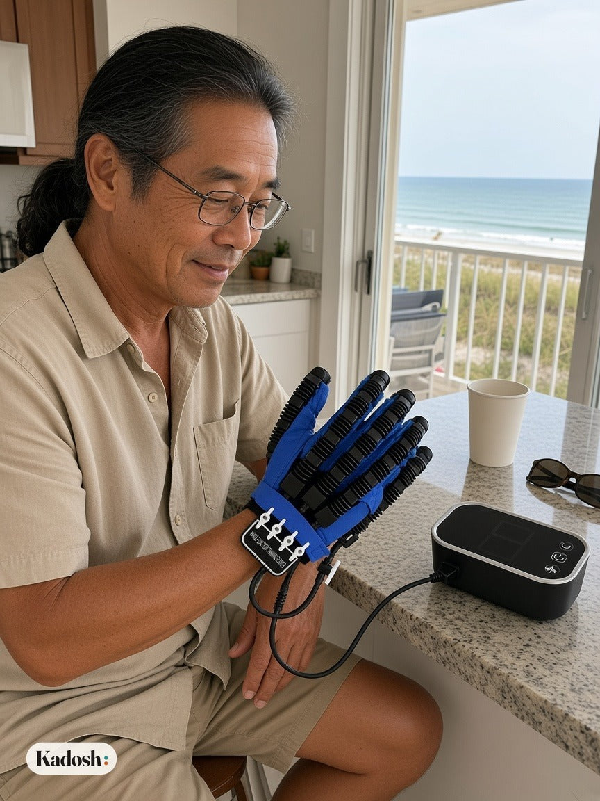 Finger Rehabilitation Exerciser Glove for Left or Right Hand