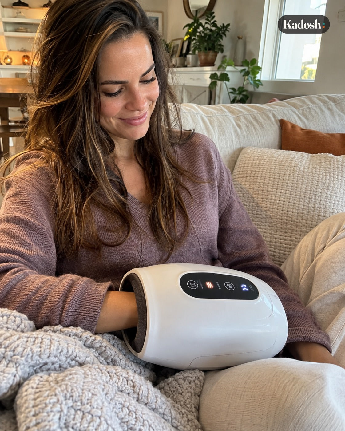 Heated Hand Massager with Compression, Cordless, 14 Airbags