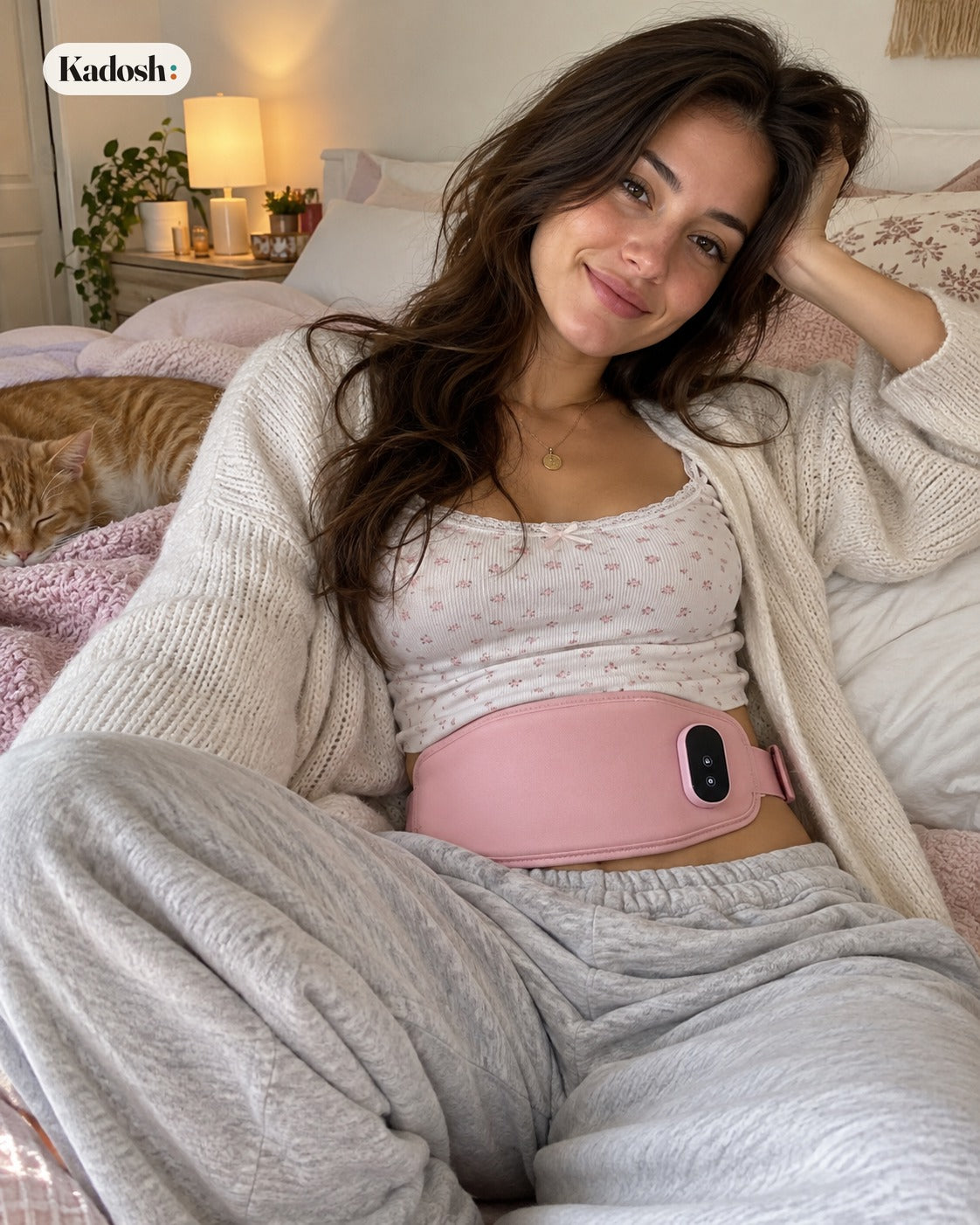 Cordless Period Heating Pad Belt for Women, Portable