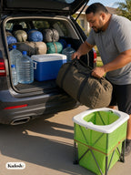 Folding Portable Toilet for Car, Camping, and Emergencies