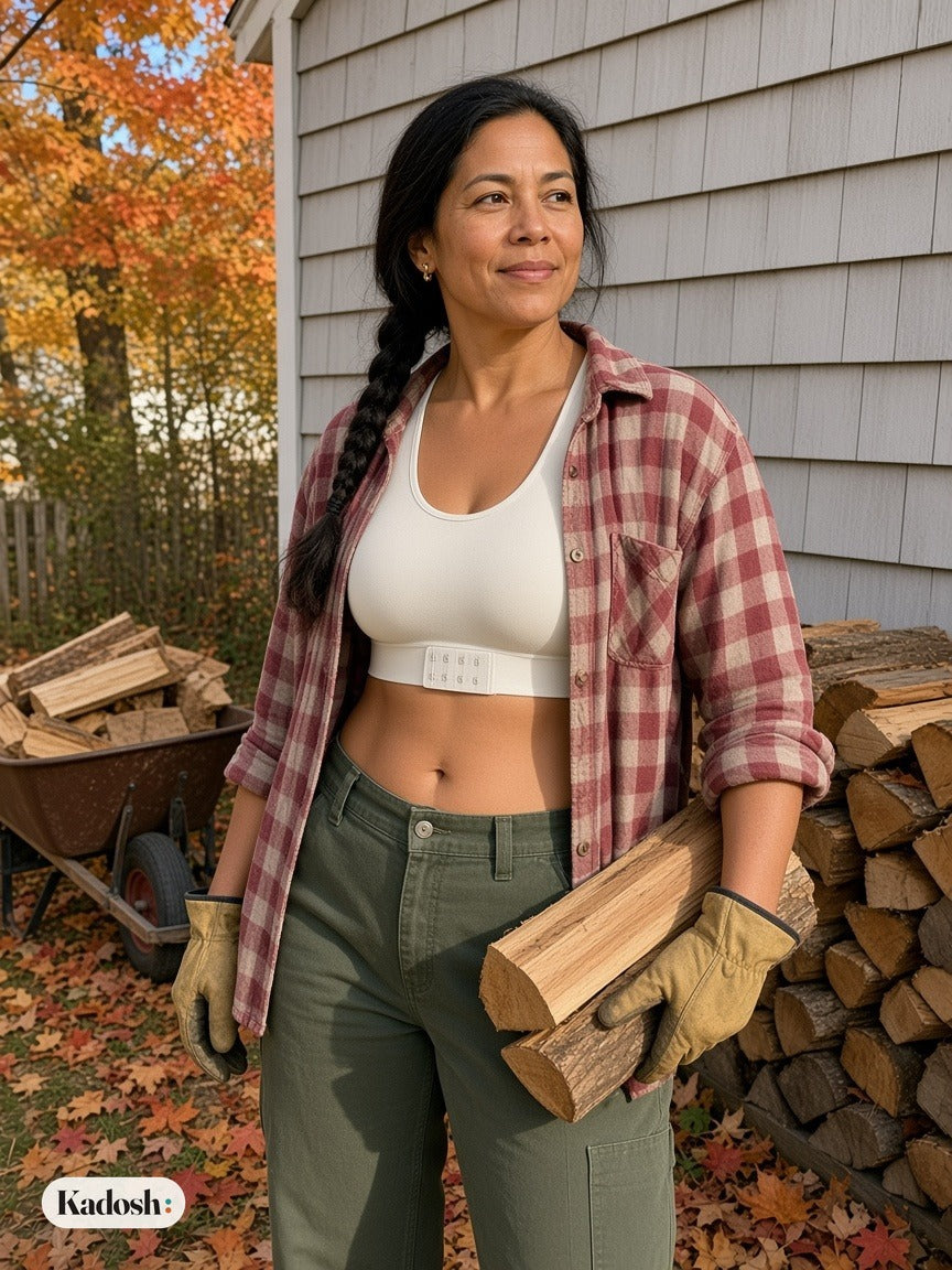 Front-Clasp Posture Support Bra, Wireless Sports-Style Lift