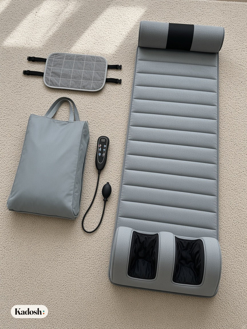 Full Body Heated Vibration Massage Mat with Neck & Foot Massage