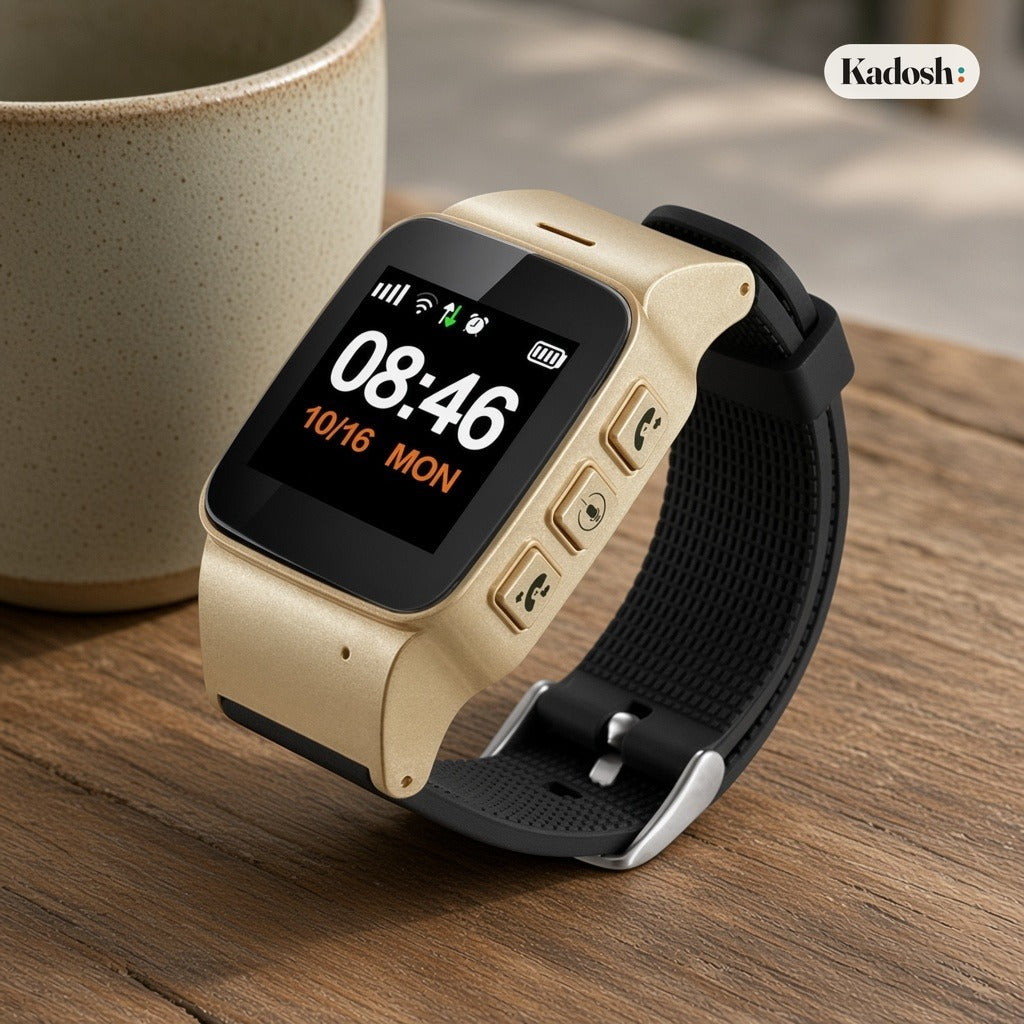 GPS Tracking Watch for Elderly with SOS Button and Calls