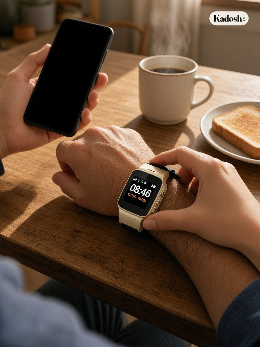 GPS Tracking Watch for Elderly with SOS Button and Calls