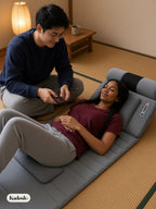 Heated Full Body Massage Mat with 10 Vibration Motors & Neck Massager