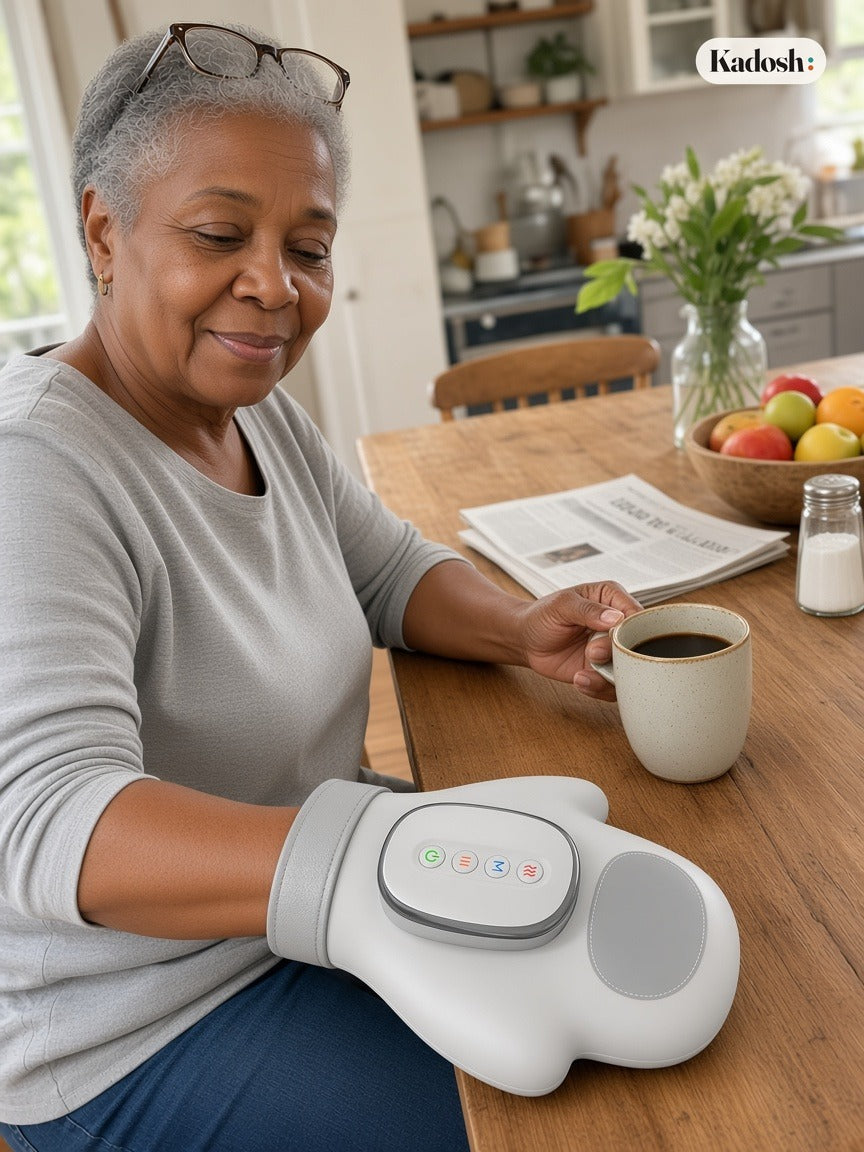 Heated Hand Massager with Compression, Cordless, 14 Airbags