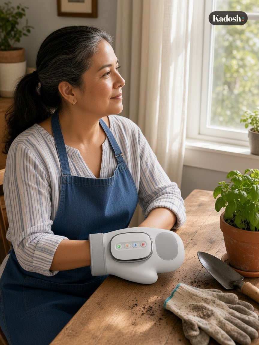 Heated Hand Massager with Compression, Cordless, 14 Airbags