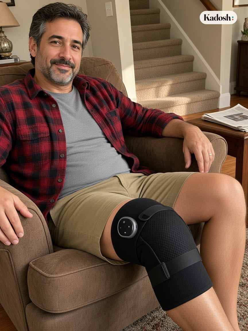 Heated Knee Massager with Vibration, 3-in-1 Knee Elbow Shoulder