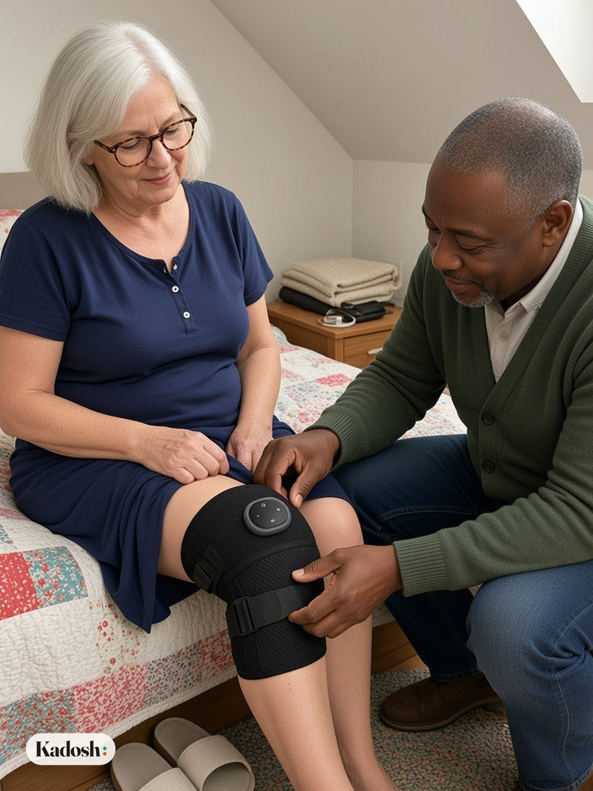 Heated Knee Massager with Vibration, 3-in-1 Knee Elbow Shoulder