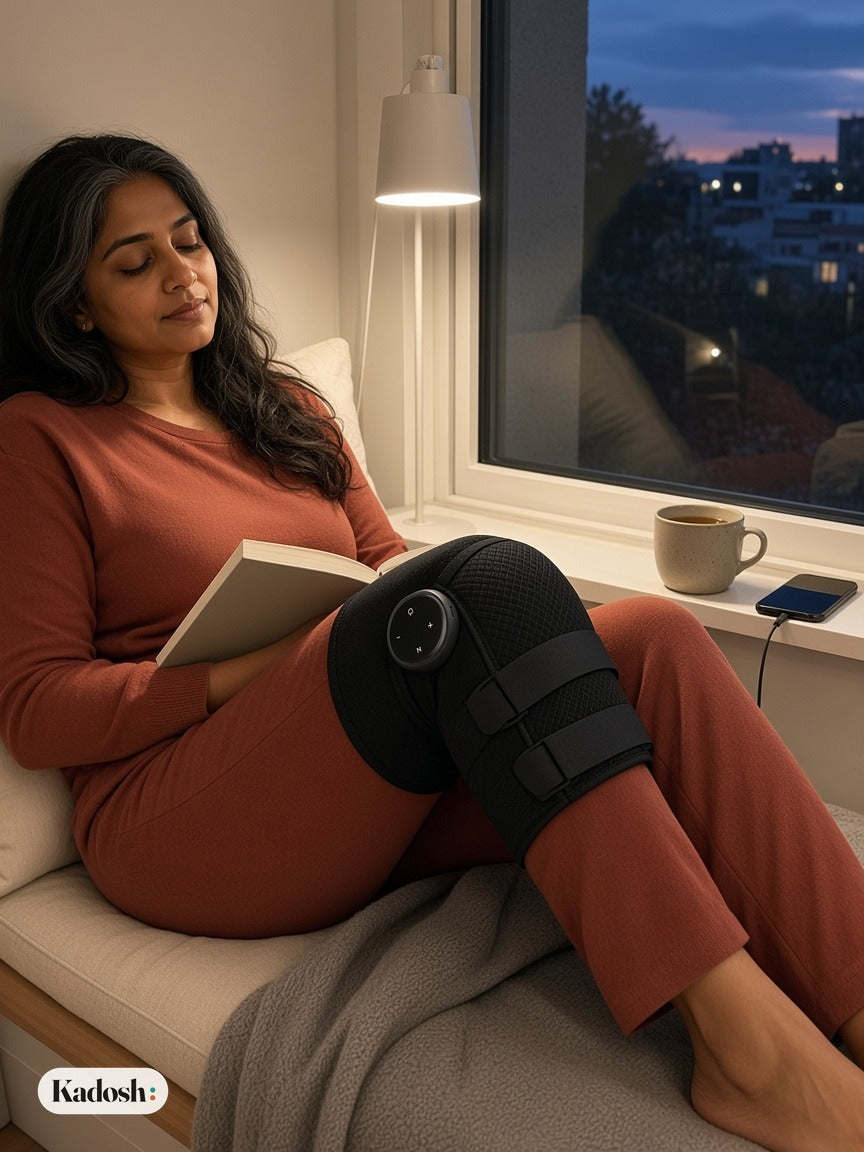 Heated Knee Massager with Vibration, 3-in-1 Knee Elbow Shoulder
