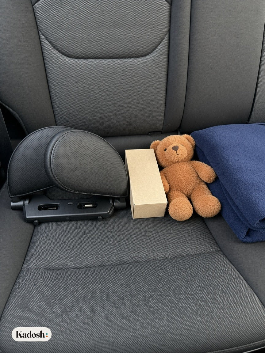 Kids Car Headrest Pillow for Back Seat, Side Sleep Support