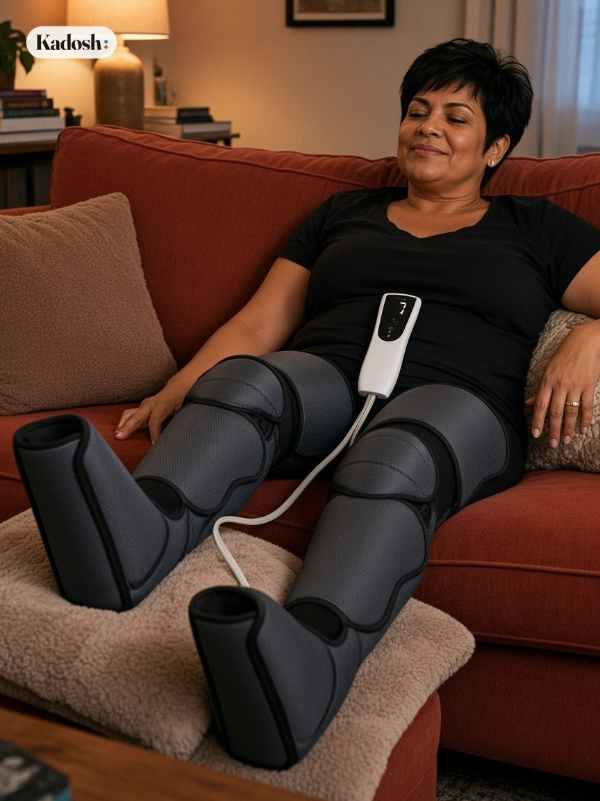 Leg Air Compression Massager with Heat for Legs and Feet