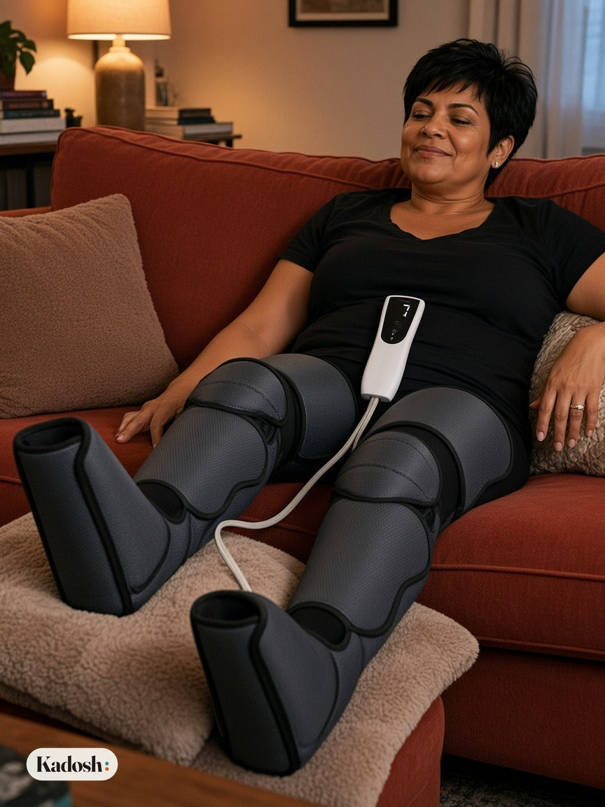 Leg Air Compression Massager with Heat for Legs and Feet
