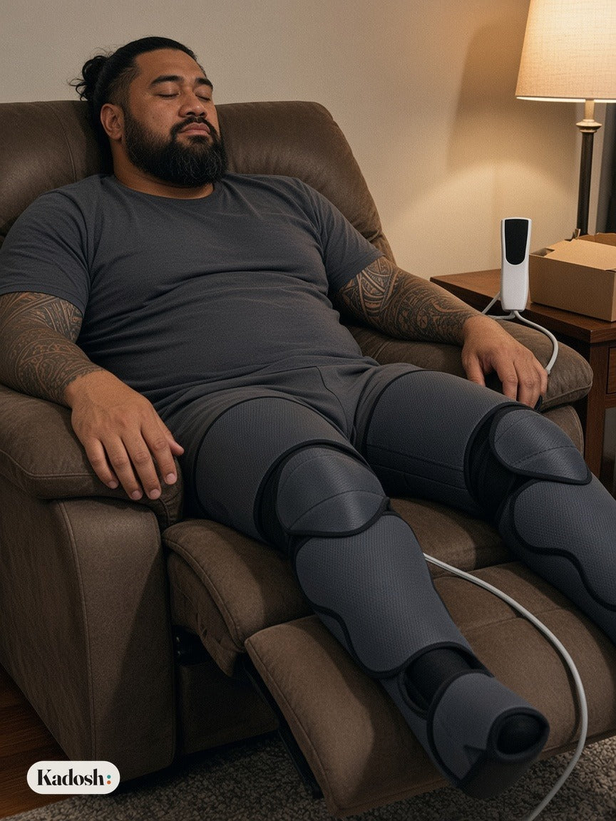 Leg Air Compression Massager with Heat for Legs and Feet