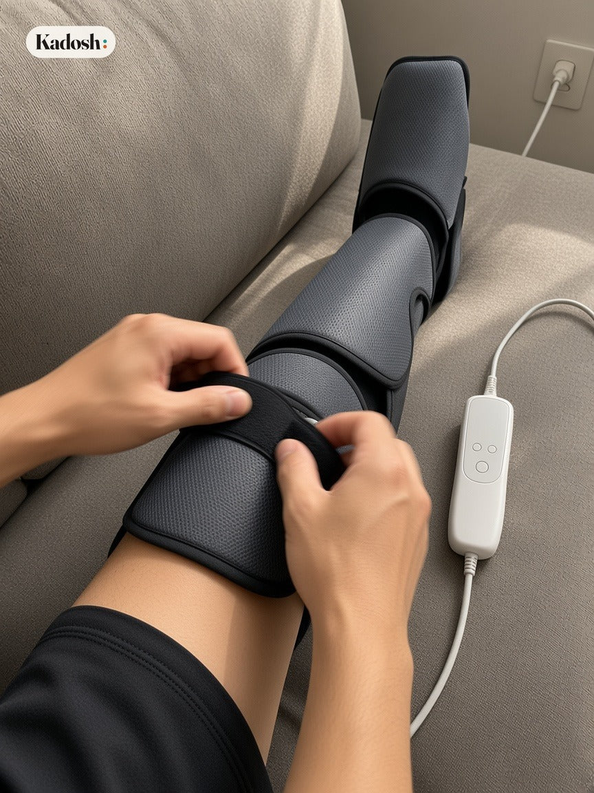 Leg Air Compression Massager with Heat for Legs and Feet