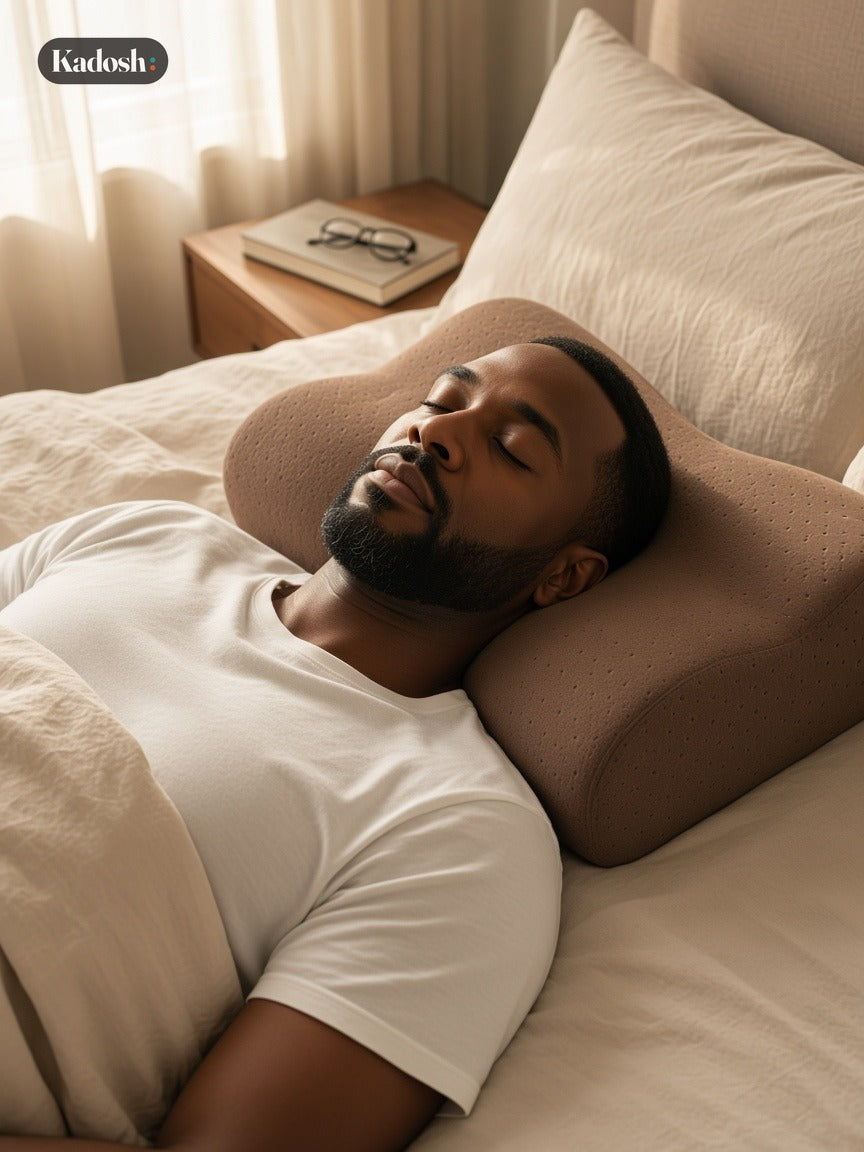 Memory Foam Whole Head Support Pillow for Adults