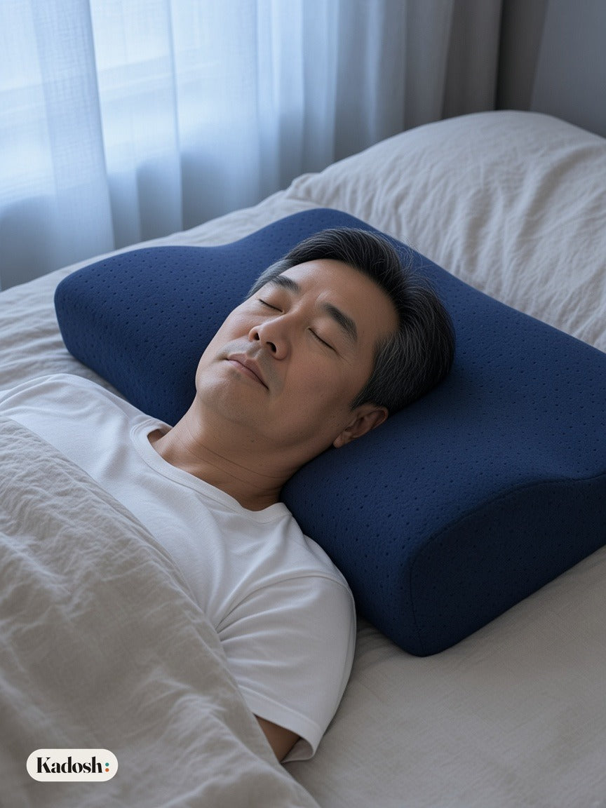 Memory Foam Whole Head Support Pillow for Adults